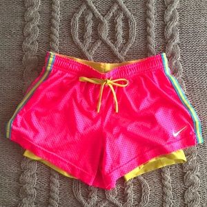 Nike Dri-Fit Athletic Shorts with spandex Hot Pink